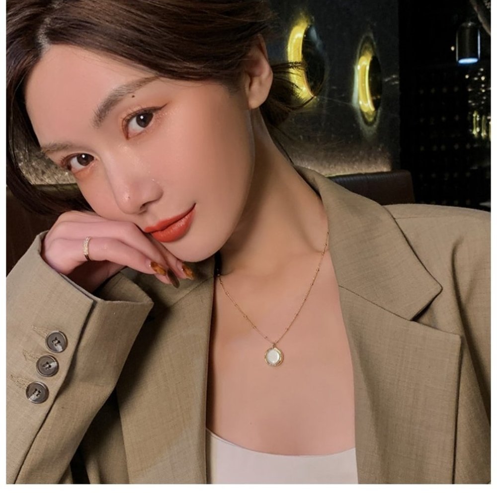 Korean fashion natural pearl pendant short necklace - Picture 8 of 10